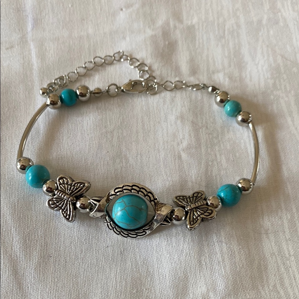 Turquoise and Silver Bracelet
